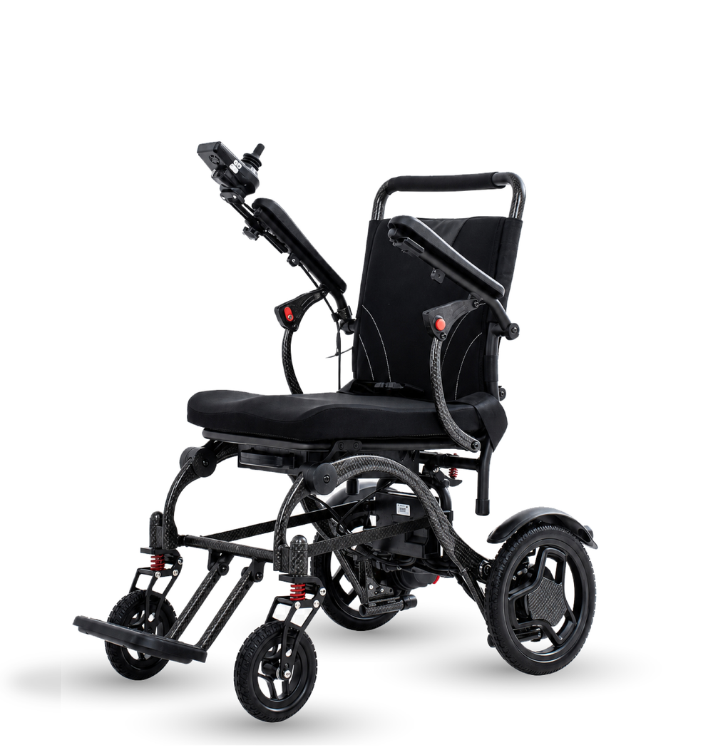 Pulse UltraLight electric wheelchair, front view