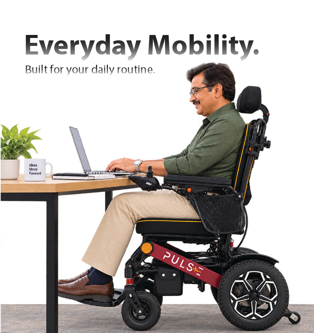 Pulse Premium Comfort electric wheelchair for everyday mobility at home and work