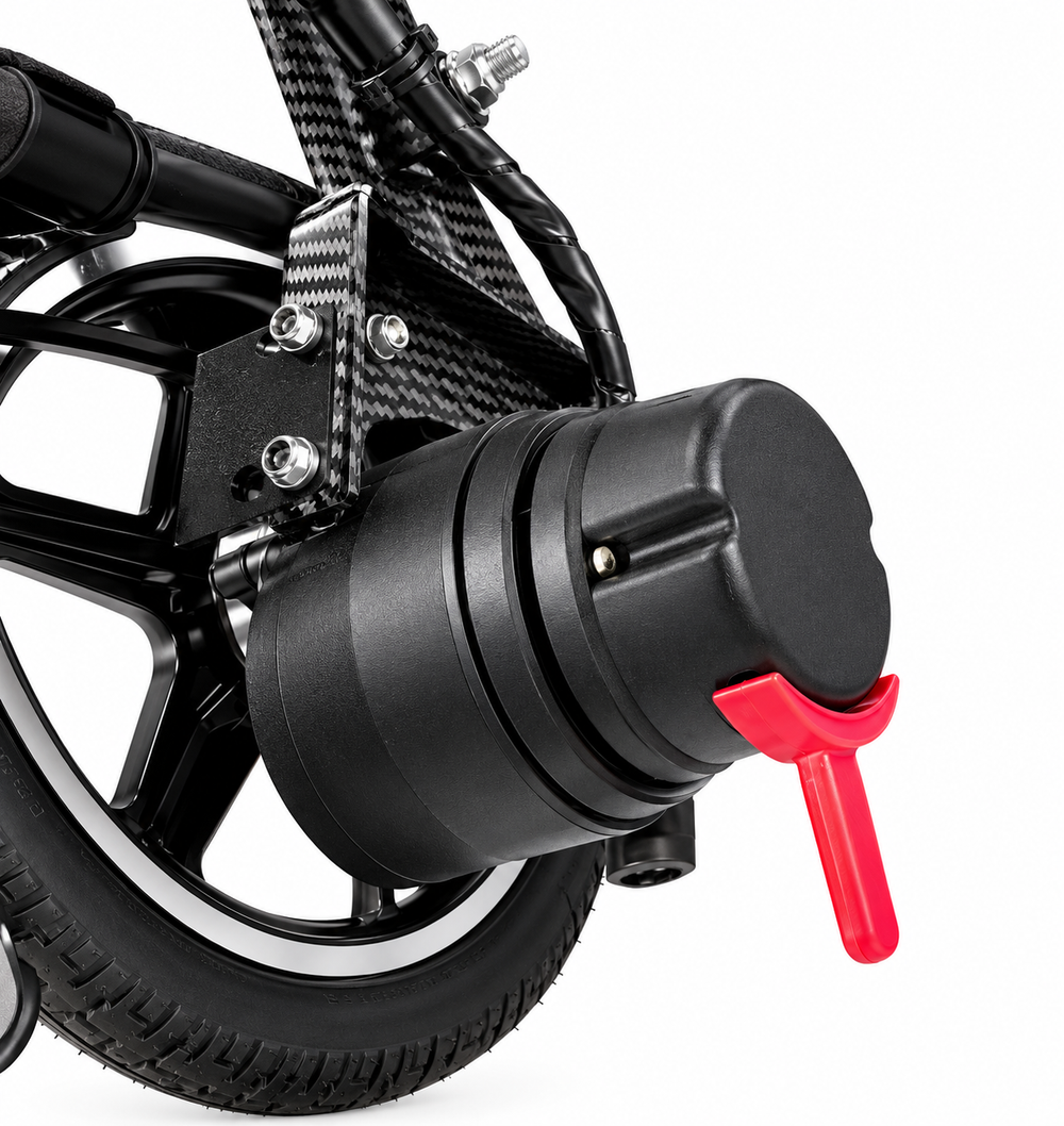 Pulse wheelchair motor and wheel assembly
