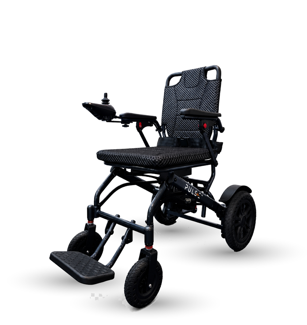 Pulse MiniLite electric wheelchair, front view