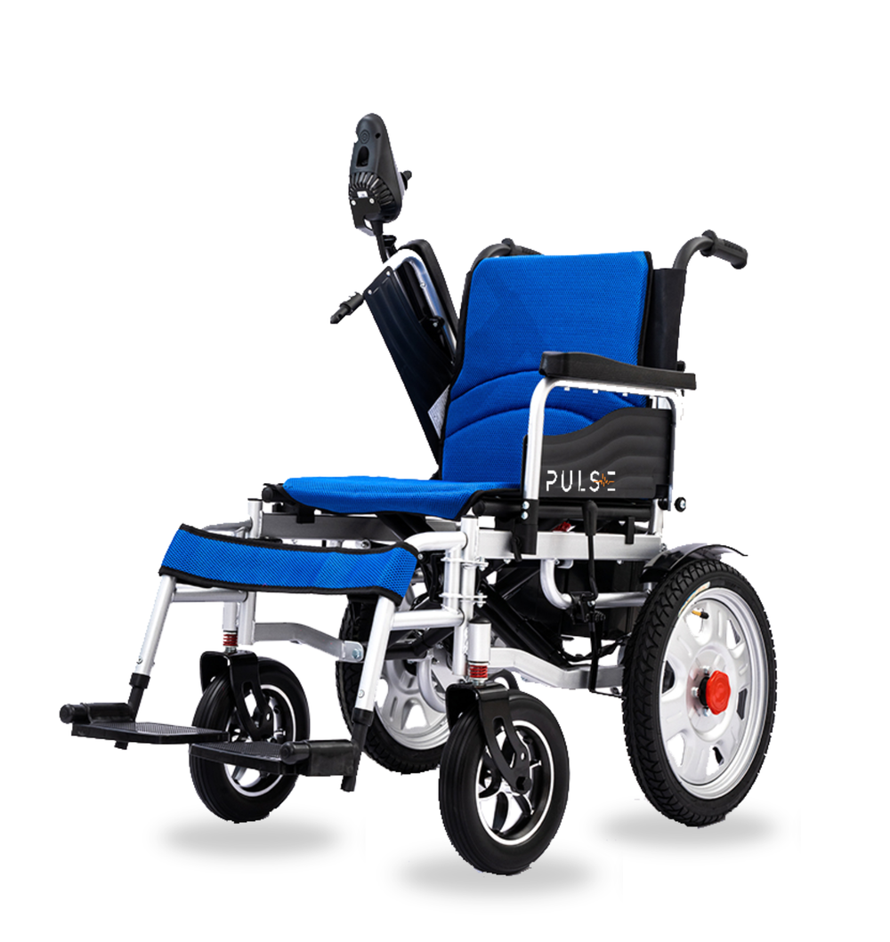 Pulse HeavyDuty electric wheelchair, front view
