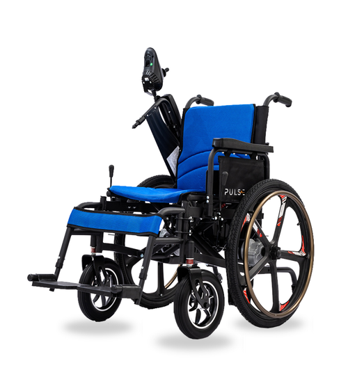 Pulse DualDrive electric wheelchair, front view