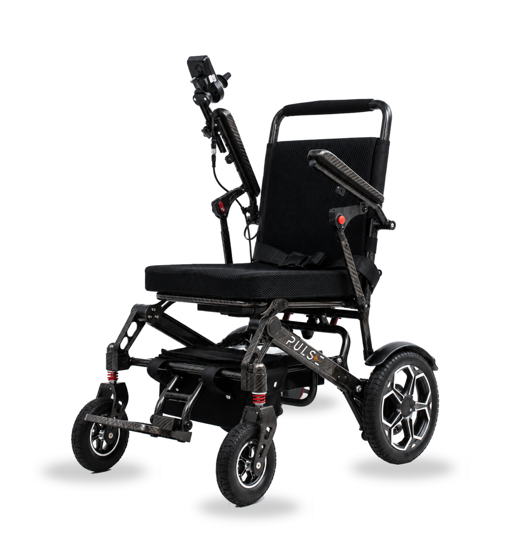 Pulse SmartFold auto-folding electric wheelchair, front view